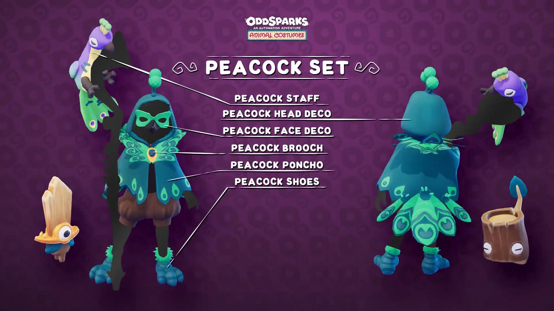 Oddsparks: An Automation Adventure - Tailor's Animal Costumes Pack media 5