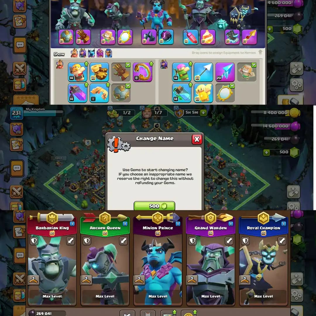 [Best Deal] 【10 Epic Full Max】✦Th18 Fully Max✦【5 Hero Full Max】✦Defence & Wall Full Max✦Profile Max✦World Best Account✦Full Ownership✦