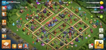 [Full Access] Th18 Almost Max [Max Type Wall] [2 Epic Max+3 Epic 26 Lvl] Heroes: 95-97-56-74-44 | 8x Skin | High Dfc | Xp-176 | Good Troops - Global