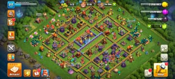 [Super Best Deal] [3 Epic Max+Others High] Th18 Near Max | Heroes: 95-92-60-63-41 | Huge Tree | Golden Wall | B.B Almost Max | Xp-217 | 7x Skin - Global