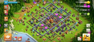 [BEST OFFER] TH16 NEAR MAX ➤PURPLE WALL ➤NC YES ➤HEROES: 76-79-61-65-40 ➤XP-191 ➤FB-23|FA-20|MM-20|SB-17|GG|EB|LP ➤FULL ACCESS | BEST TROOPS - Global