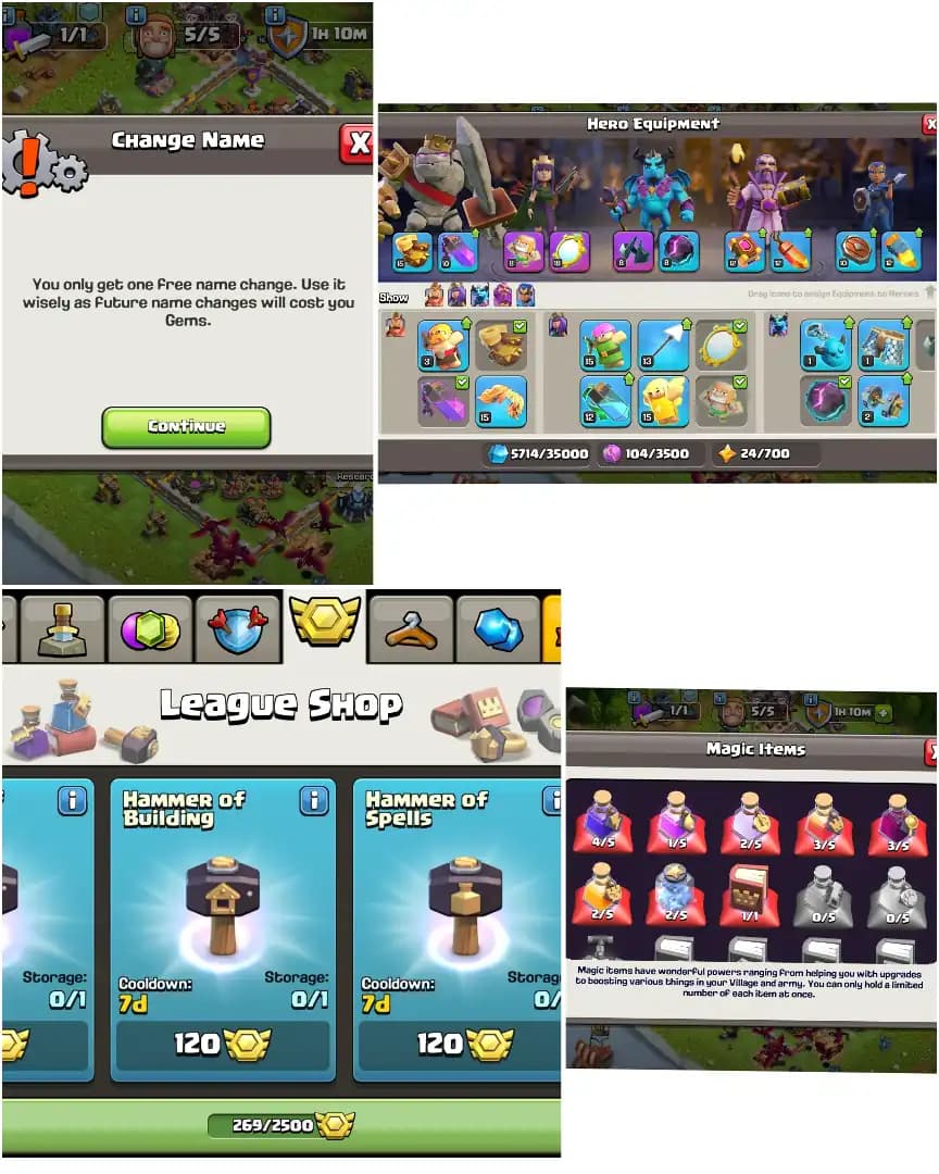 [ALL SIEGE UNLOCKED] TH17 WOW DONATION ➤NC FREE ➤7X PETS ➤HEROES: 36-35-26-17-10 ➤XP-118 ➤269 MEDALS ➤FULL ACCESS | GOOD TROOPS