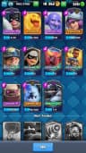 ACC LEVEL 24 | KT LEVEL 9 | ARENA 15 | Trophies 5026 | 85 Cards | 10 Emotes | Free Name Change | 1 Evolution | (Hero Obtainable)
