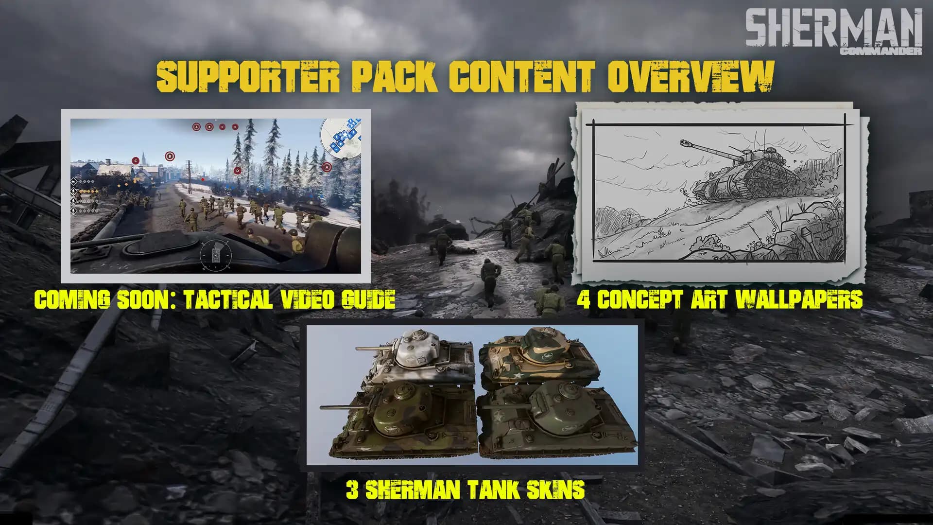 Sherman Commander - Supporter Pack media 1