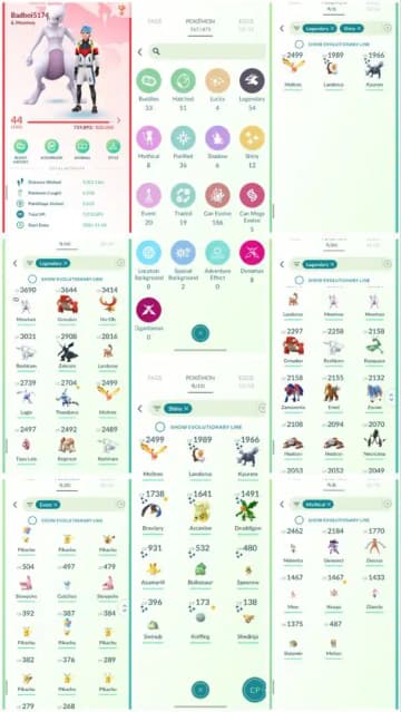 R137 | Level44 | 54 Legendary | 12 Shiny | 3 Shiny Legend | Shiny Kyurem | Shiny Moltress | Mewtwo | Mew | Rayquaza | - Global