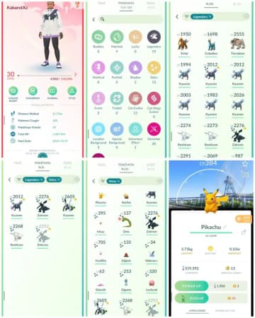 R92 | Level30 | 19 Legendary | 15 Shiny | 5 Shiny Legend | Shiny Black Fused Kyurem | Shiny Reshiram | Shiny Location Background Pikachu | - Global