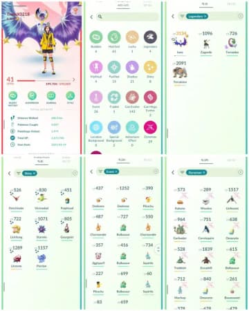 R77 | Level41 | 4 Legendary | 8 Shiny | Lunana | 29 Dmax | 26 Costume Pokemons | Starter Account - Global