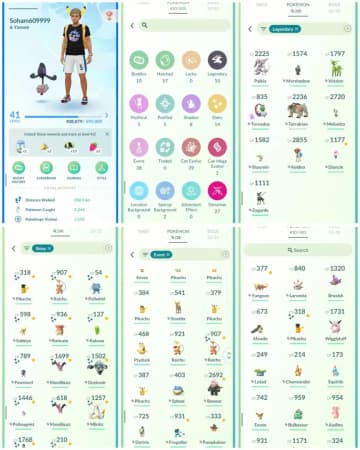 R65 | Level41 | 5 Legendary | 14 Shiny | Palkia | Marshadow | Costume Shiny Pikachu | 27 Dmax | Keldeo | Starter Account - Global