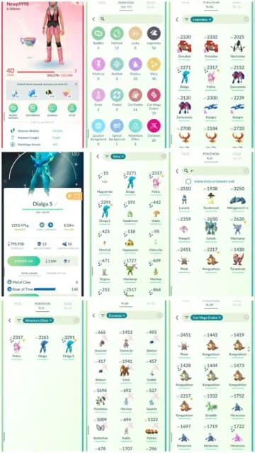 R43 | Level40 | 56 Legendary | 40 Shiny | 3 Shiny Legend | Shiny Special Rend Palkia | ROT Shiny Dailga | Hundo Lucario | Shiny Mega Kangaskhan | - Global