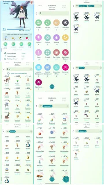 R41 | Level41 | 29 Legendary | 17 Shiny | 4 Shiny Legend | 2 Shiny Zekrom | 2 Shiny Kyurem | 122 Hundo | Cowboy Hat Snorlax | 16 Dmax | - Global
