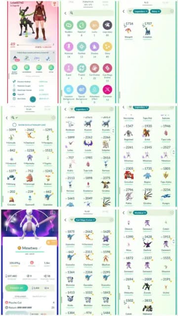 R35 | Level49 | 85 Legendary | 85 Shiny | 2 Shiny Legend | 3 Shadow Mewtwo | Solgaleo | Lunana | Shiny Darkrai | Shiny Celebi | 14 Hundo | Kyurem | - Global