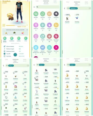 R28 | Level33 | 2 Legendary | Shiny Celebi | Cosmong | Rare Costume Pokemons | 15 Shiny | 2016 Account - Global