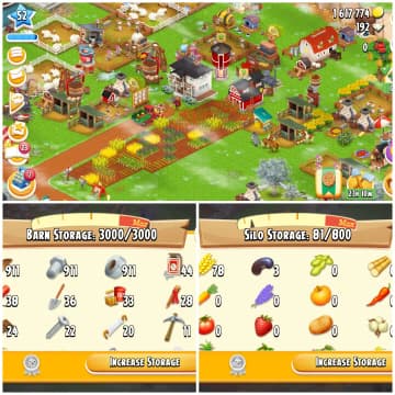 LEVEL 51 | 3000 BARN & 800 SILO | FULLY FILLED LAND TOOLS | 1.6M COINS & 192 DIAMONDS | FULLY STACKED | FULL ACCESS | IOS/ANDROID - Global