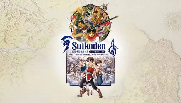 Suikoden I&II HD Remaster Gate Rune and Dunan Unification Wars cover