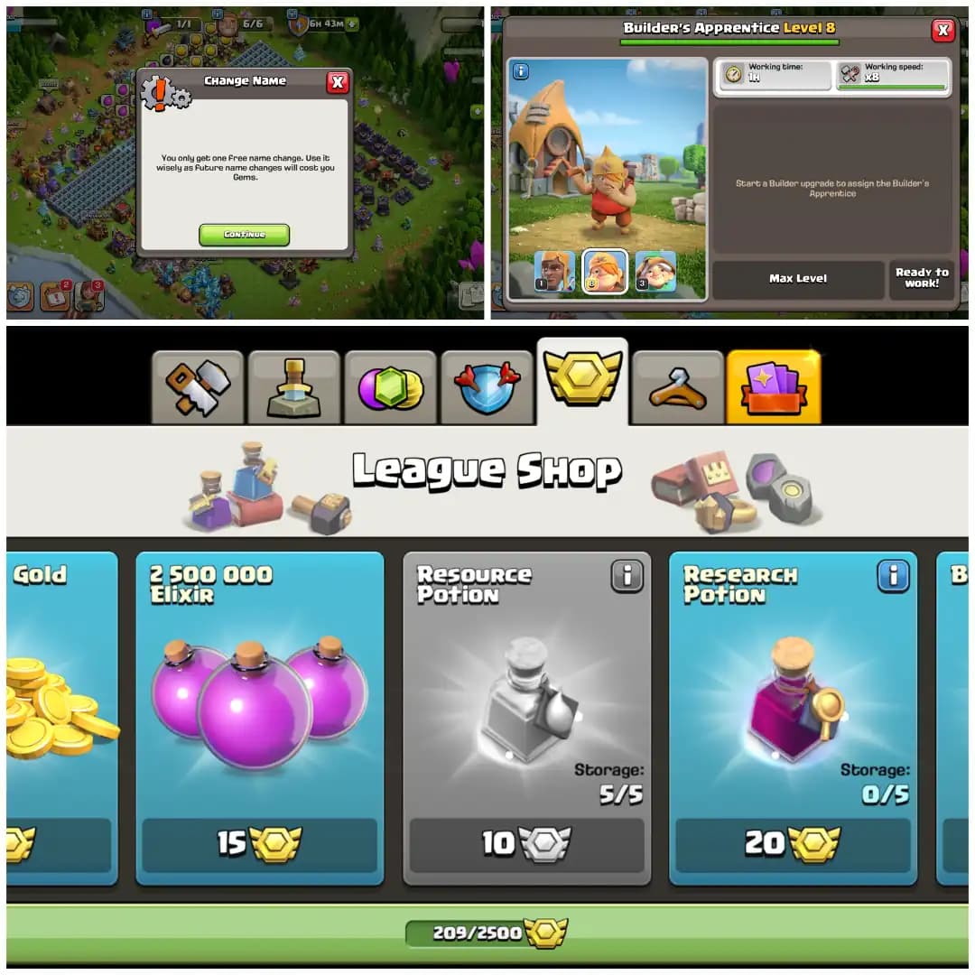Full Max TH15 🔥 New TH16 Update 🔥 11 Epic Equipments 🔥 Lovely Levels 🔥 Max Builder Apprentice 🔥 Free Name Change 🔥 Fully Stacked Items 🔥
