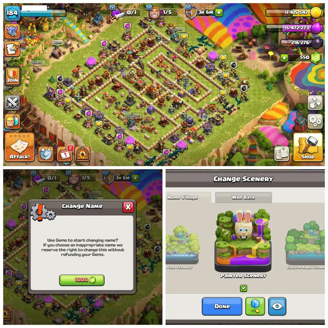 TH16 Mostly Max 🎨 Painter Scenery 🎨 7 Epic Equipments 🎨 Beast Profile 🎨 Walls and Defenses Max 🎨 500 Plus Starry Ores 🎨