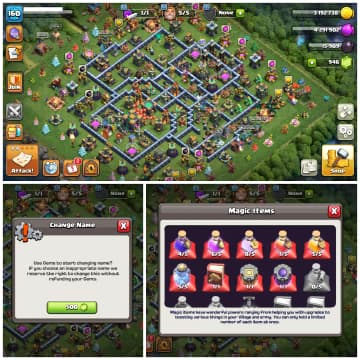 TH17 Almost Max 🌼 Except Walls 🌼 10 Epic Equipments 🌼 Heroes BK75 AQ80 MP51 GW55 RC30 🌼 Name Changeable 🌼 8 Hero Skins 🌼 - Global
