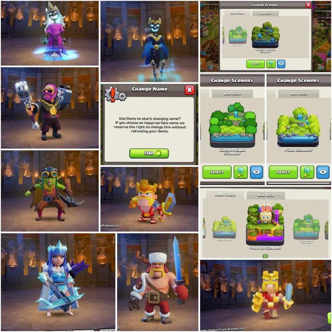 [OLD OBSTACLES] TH18 NEAR MAX [2 EPIC MAX] 2187 WS | HEROES: 61-81-67-67-47 | NC YES | XP-230 | 8X SKIN | SCENERY | FULL ACCESS | HIGH DFC