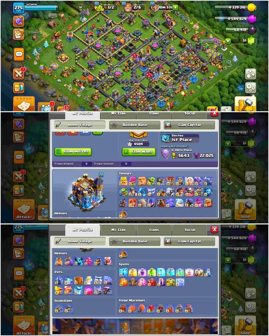 [TOP DEAL] TH18 FULLY MAX | B.B MAX | DRAGON STATUE [9 EPIC MAX] MAX 5 HERO | MAX PROFILE | BH 100% MAX | BUILDER HUT MAX | MAX WALL
