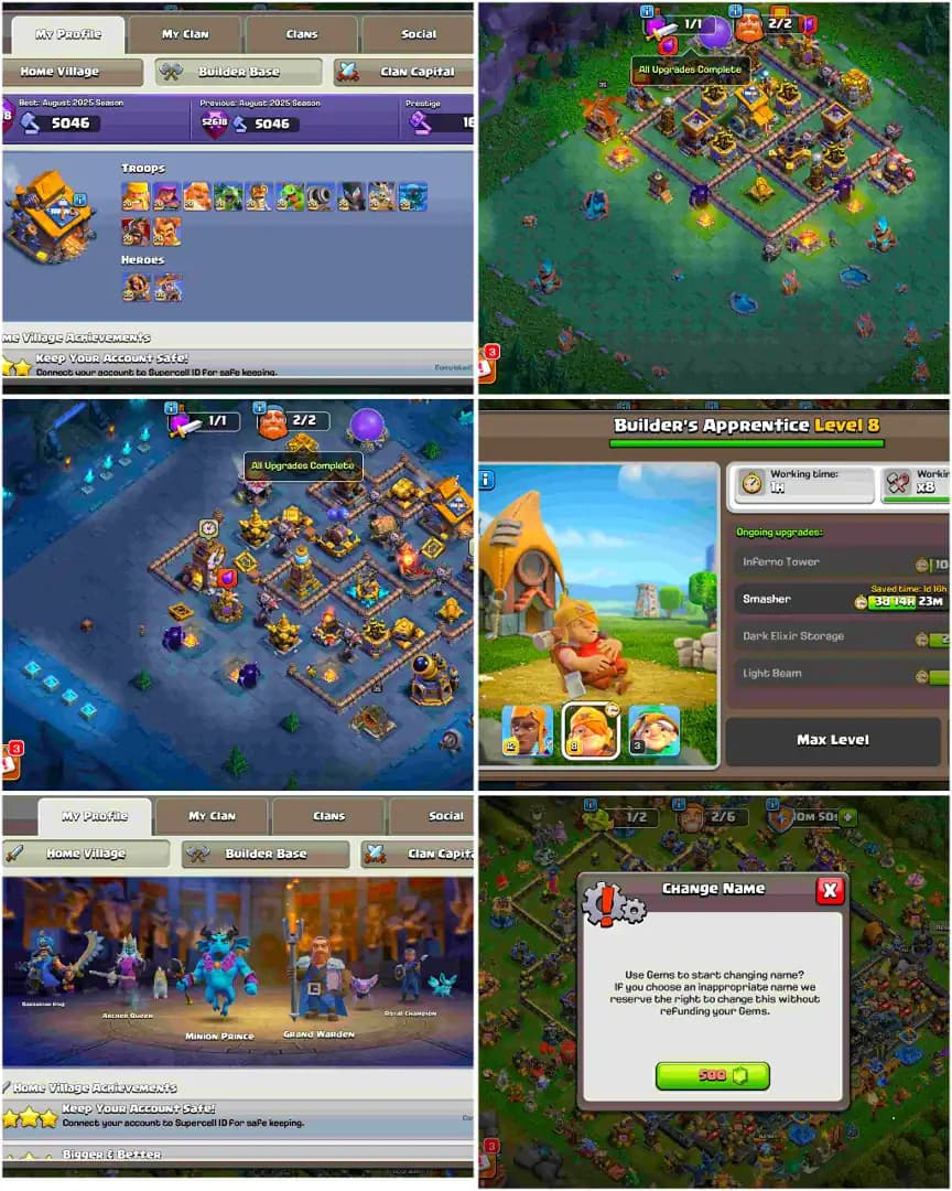 [TOP DEAL] TH18 FULLY MAX | B.B MAX | DRAGON STATUE [9 EPIC MAX] MAX 5 HERO | MAX PROFILE | BH 100% MAX | BUILDER HUT MAX | MAX WALL