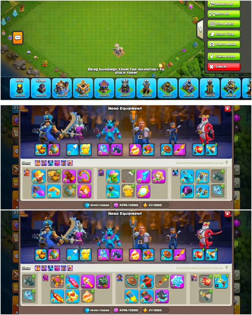 [TOP DEAL] TH18 FULLY MAX | B.B MAX | DRAGON STATUE [9 EPIC MAX] MAX 5 HERO | MAX PROFILE | BH 100% MAX | BUILDER HUT MAX | MAX WALL