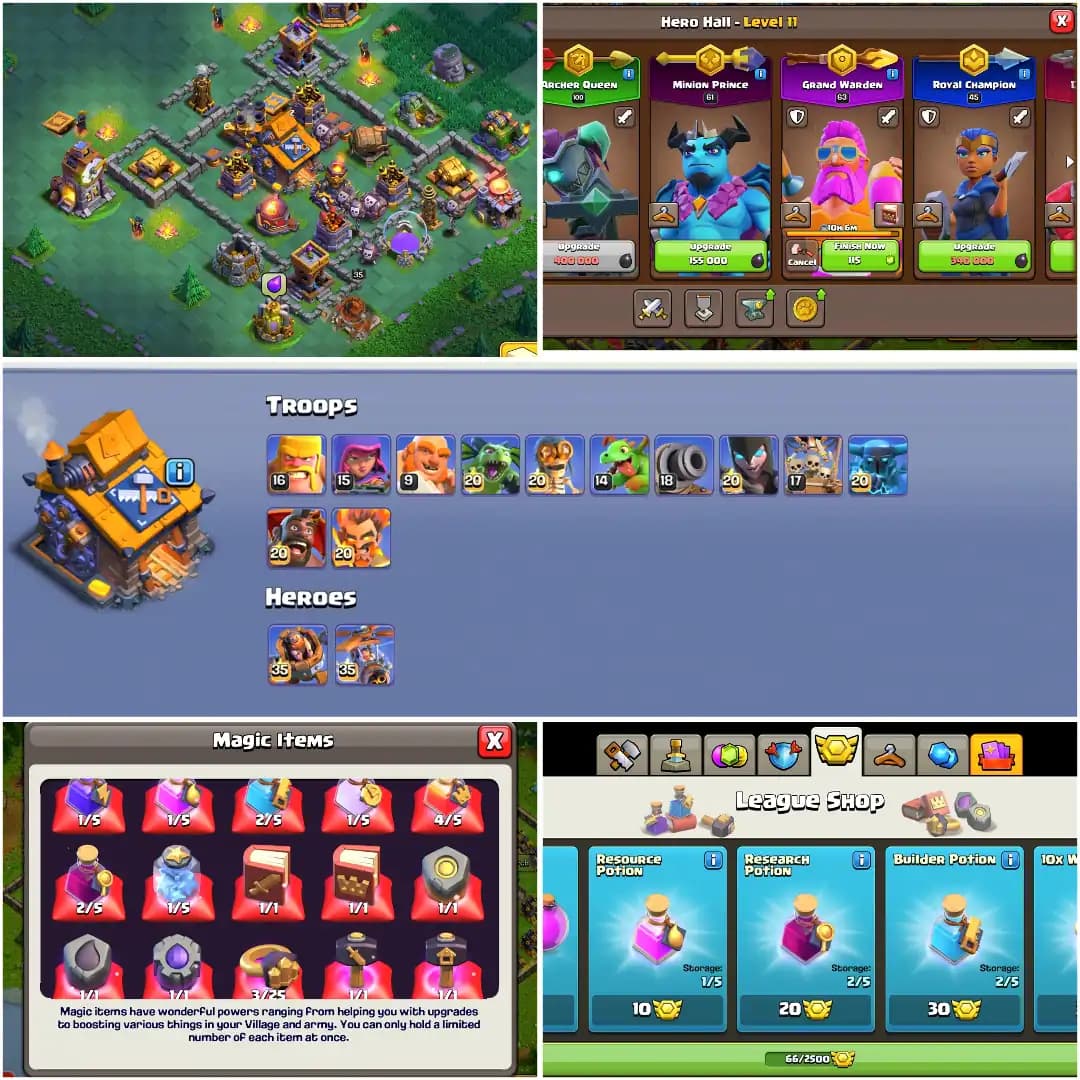 [TOP DEAL] TH17 NEAR MAX | 100% WALL & DFC MAX | SB-27/EB-27/GG-26 | HEROES: 91-100-61-63-45 | XP-222 | 2101 WS | NC-1K | FULL ACCESS