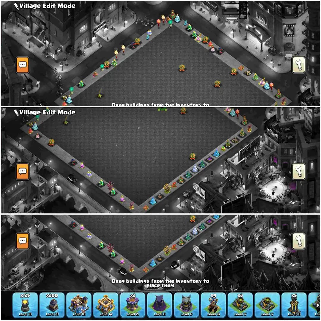 [Dark Days Set] Th18 Almost Max | 200 Wall Max | 5 Hero Max | 2016-2025 X Mas Tree |  5 Epic Max | Xp-265 | B.B Full Max | 4492 Ws | Full Access
