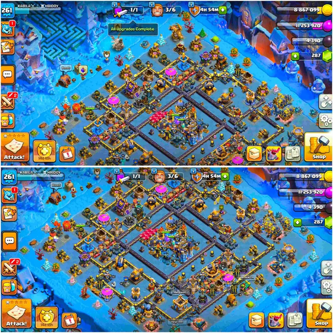 [Profile 100% Max] Th18 Fully Max | Best Deal | 4500 Ws | 5 Heroes Max | 6 Epic Max | B.B 100% Max | Xp-261 | 100% Max Wall | Full Access | BH Max