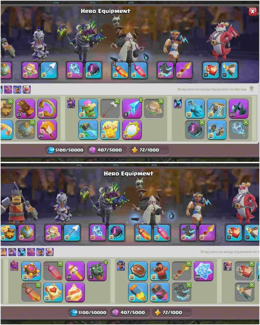 [Legend Leaugue] Th18 Almost Max | 8 Epic Almost Max | BH 10 Max | 5 Heroes Max | Max Wall | Max Dfc | 2353 Ws | Full Access | Xp-261 | Dragon Statue