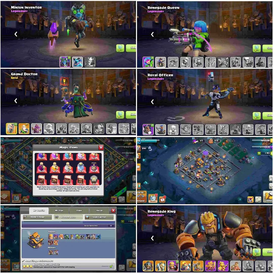 【Equipment Max】➜Th18 Near Max➤Heros[102-105-65-80-55]➤Max Pets ➤Paid Scenery | Nc Yes | 800 Medals | Full Access