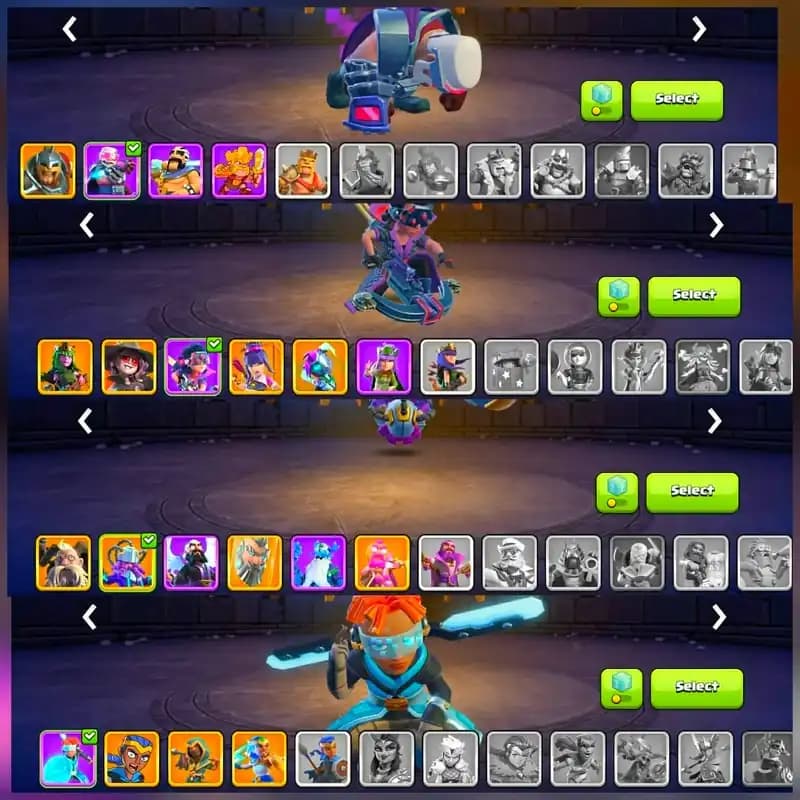 [20 Heroes Skin 5 Scenery]➤➤Th18 4 Hero Max Account ➤➤Heroes:105-105-90-80-55➤➤12 Epic Equipment➤➤Exp 248 |