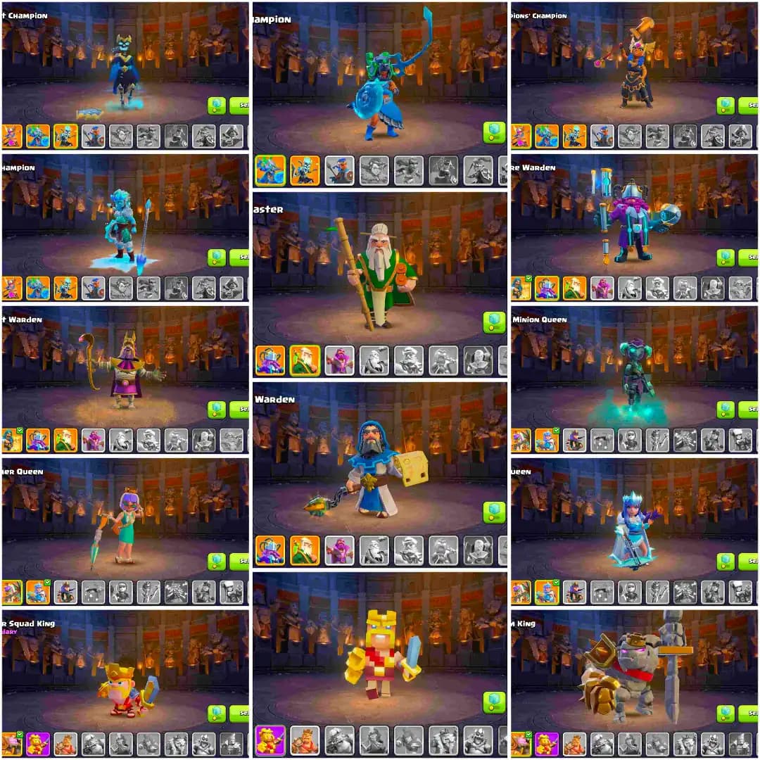 [TOP DEAL] TH18 NEAR MAX | 100% MAX WALL & DFC | ALMOST 4 EPIC MAX | HEROES: 54-73-40-24-21 | 14X SKIN | XP-209 | 2387 WS | FULL ACCESS