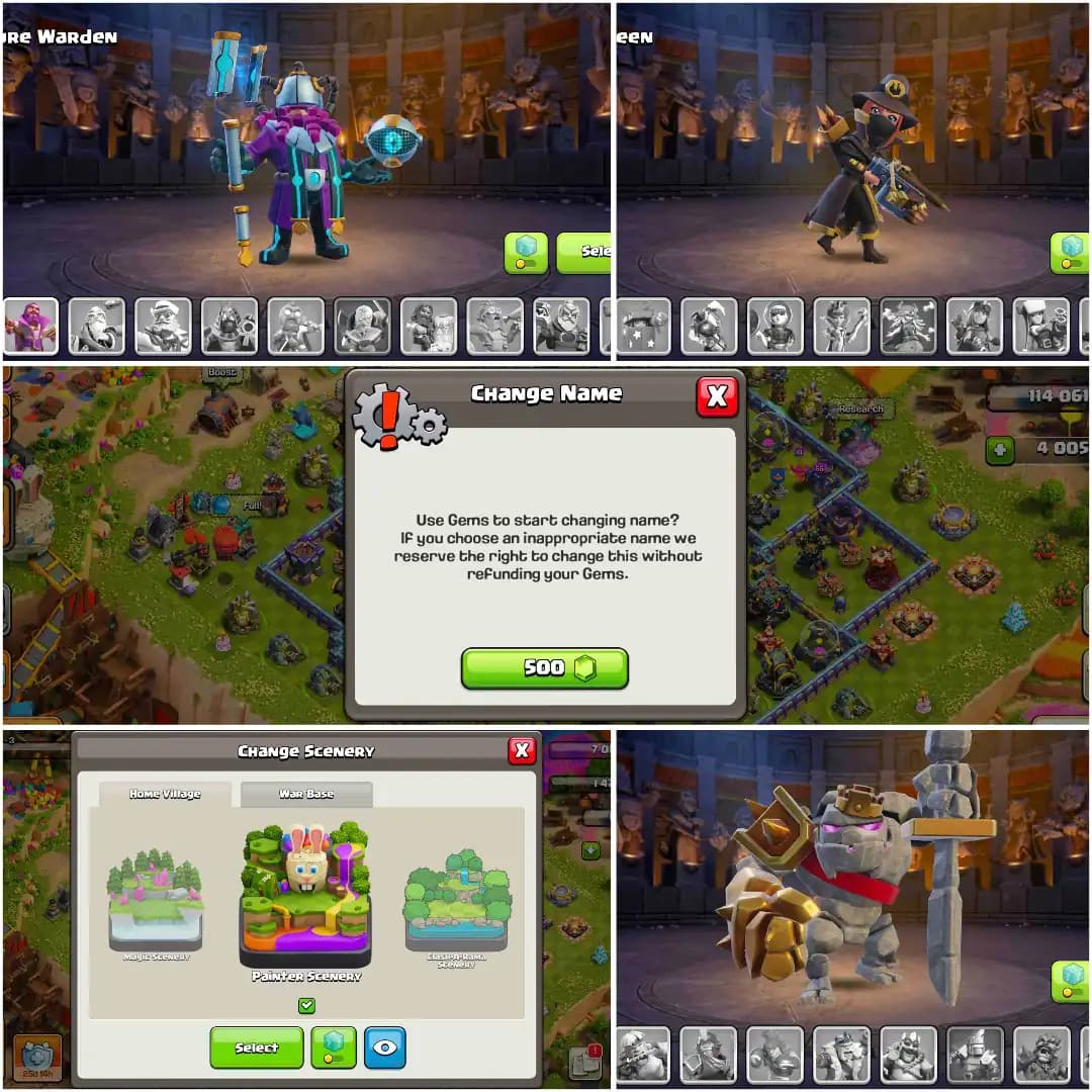 [BEST OFFER] TH18 NEAR MAX | 3 EPIC MAX | 1100 MEDALS | NC YES | 4000 GEMS | HEROES: 45-56-40-20-11 | PURPLE WALL | HIGH DFC | FULL ACCESS