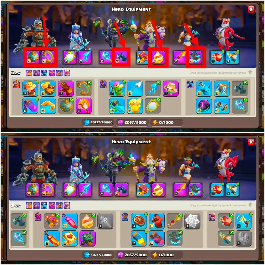 [WROLD TOP DEAL] TH18 ALMOST MAX | 5 EPIC MAX | 5 HEROES MAX | MAX WALL & DFC | 2X DRAGON STATUS |  RARE SCENERY | NC 500 | 11X SKIN | FULL ACCESS
