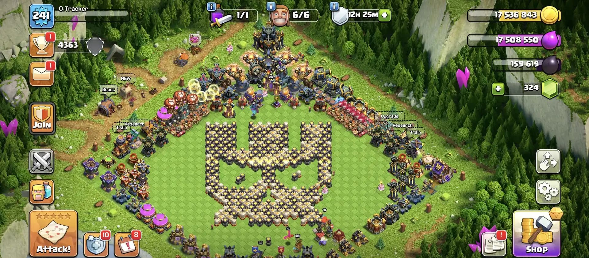 5350 WAR STAR 🔥 HEROS 100-100-82-75-50 ⚡ 5 EPIC MAX ✔️ ALL EPIC HIGH LEVEL 🔥 TH 17 MAX ACCOUNT ⚡ HIGH WALL+DEF ✔️ LAB AWASOME ⚡ HUGE COLLECTION 🔥 BEST OFFER