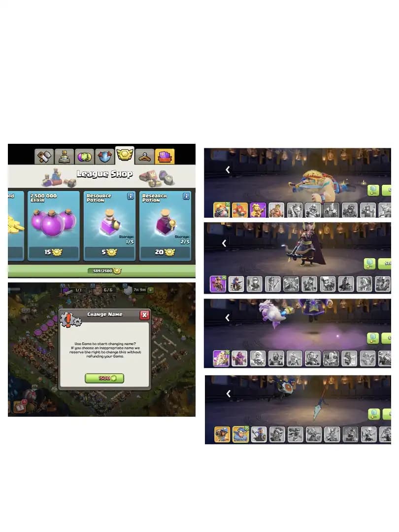 HEROS 100-100-72-75-50 🔥 TH 17 MAX ACCOUNT 🔥 HIGH EPIC EQUIPMENT ✔️ SCENERY AVAILABLE ⚡ HERO SKIN ✔️ ALL SIDE HIGH LEVEL 🔥 PERFECT DEAL
