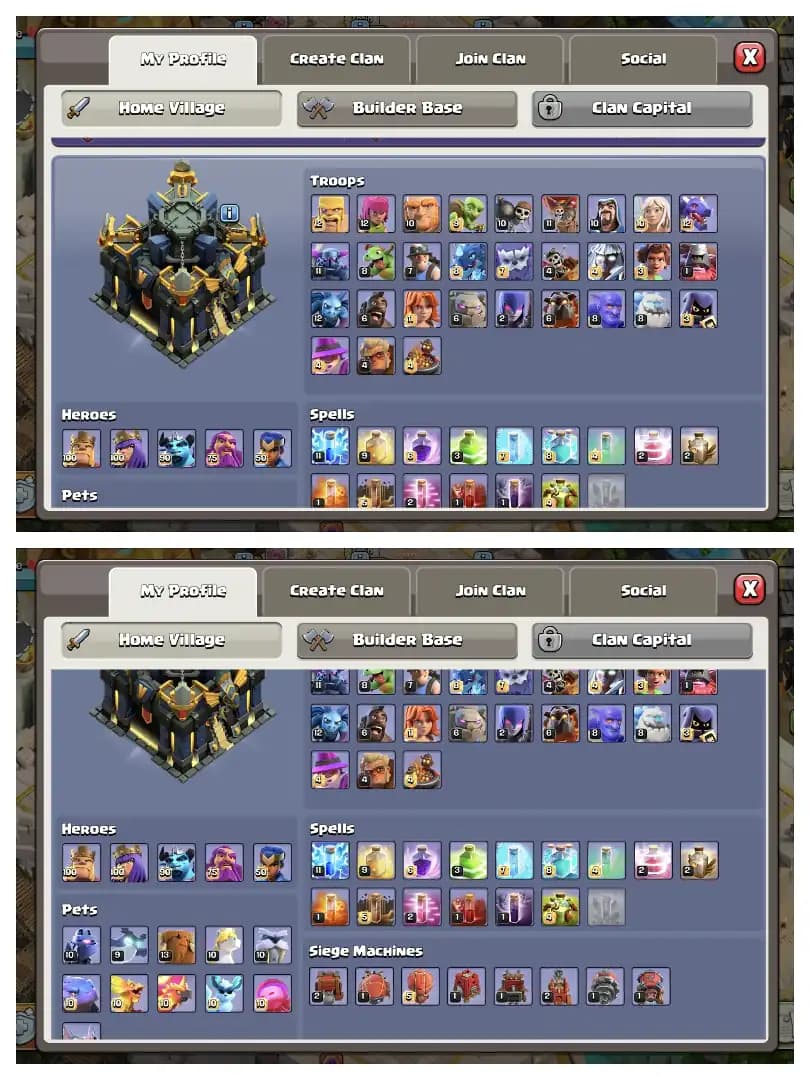 5 HEROS MAX 🚀 5 EPIC MAX 🔥 TH 17 MAX ACCOUNT ✔️ WALL+DEF MAX 🚀 HUGE COLLECTION ✔️ HERO SKIN 🔥 SUPER ACCOUNT 🚀 BEST OFFER