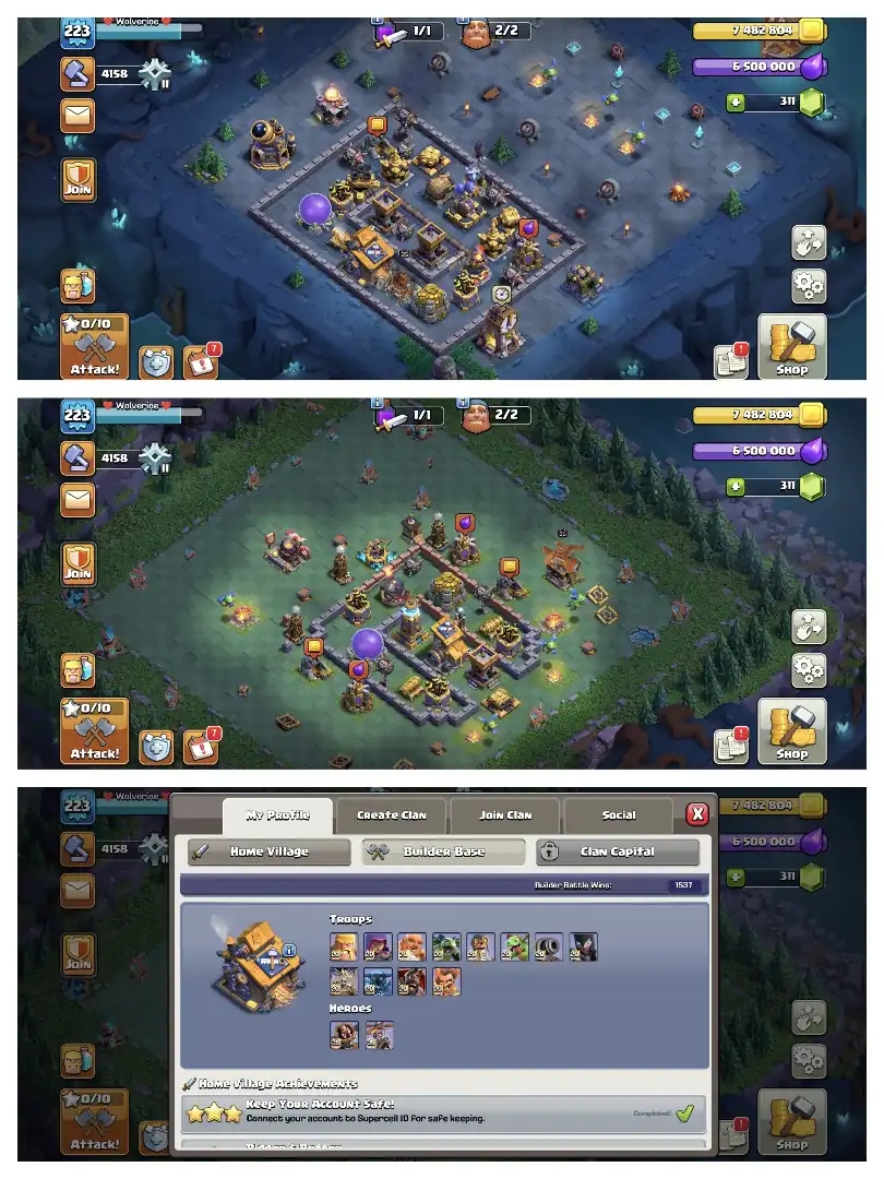 5 HEROS MAX 🚀 5 EPIC MAX 🔥 TH 17 MAX ACCOUNT ✔️ WALL+DEF MAX 🚀 HUGE COLLECTION ✔️ HERO SKIN 🔥 SUPER ACCOUNT 🚀 BEST OFFER