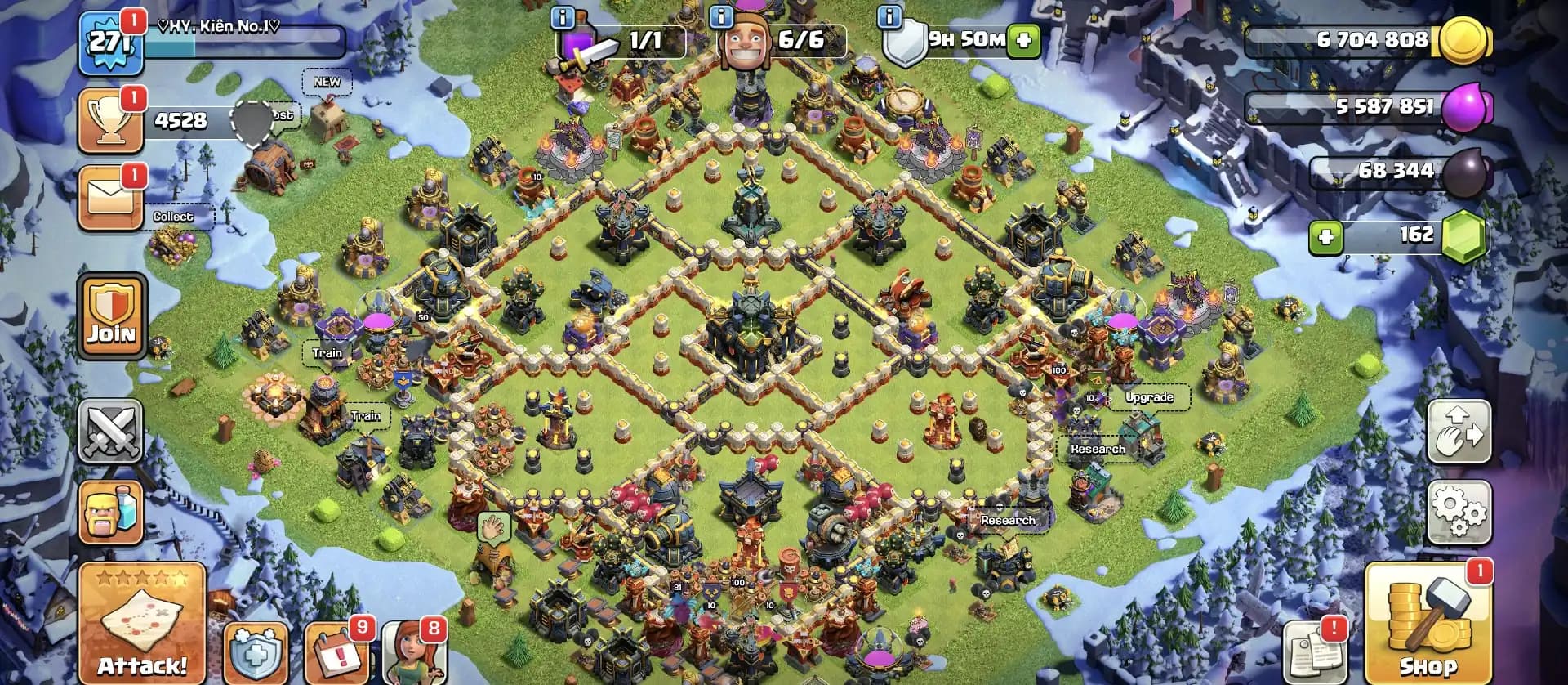 XP-271 🚀 TH 17 MAX ACCOUNT 😱 4 HEROS MAX ✔️ HIGH EPIC EQUIPMENT 🔥 HEROS 100-100-81-75-50 ⚡ B.B FULL MAX ✔️ HEROS SKIN ✔️ EVERY SIDE WOW 🔥 SUPER OFFER
