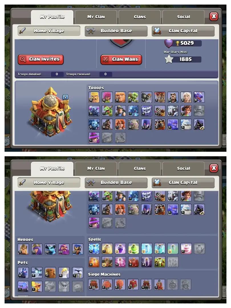 Super Offer ✔️ Th 16 Super Quality Account 🛎️ Equipment Available 🚀 Heros 72-70-60-60-22 🔥 Huge Collection 🛎️ Every Side super Quality 🚀 Best Offer