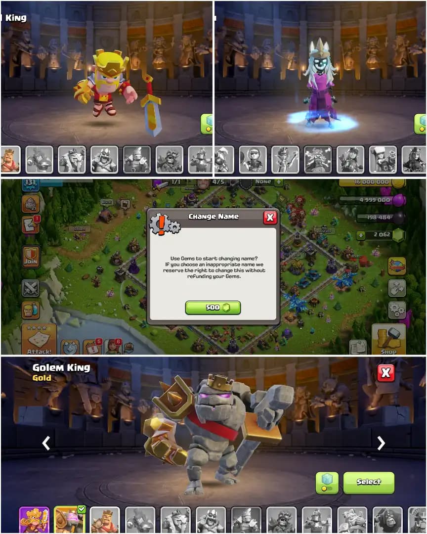 ALL SIEGE ➤TH16 MAX DONATION ➤5X PETS ➤NC YES ➤HEROES: 60-54-40-24-8 ➤2000 GEMS ➤XP-131 ➤BUYER MAIL ➤GG-17|MM|FA|FB ➤GOOD TROOPS