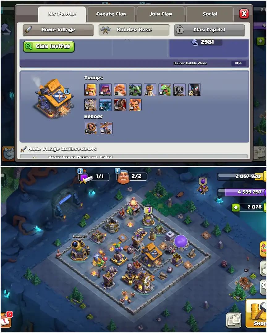 ALL SIEGE ➤TH16 MAX DONATION ➤5X PETS ➤NC YES ➤HEROES: 60-54-40-24-8 ➤2000 GEMS ➤XP-131 ➤BUYER MAIL ➤GG-17|MM|FA|FB ➤GOOD TROOPS