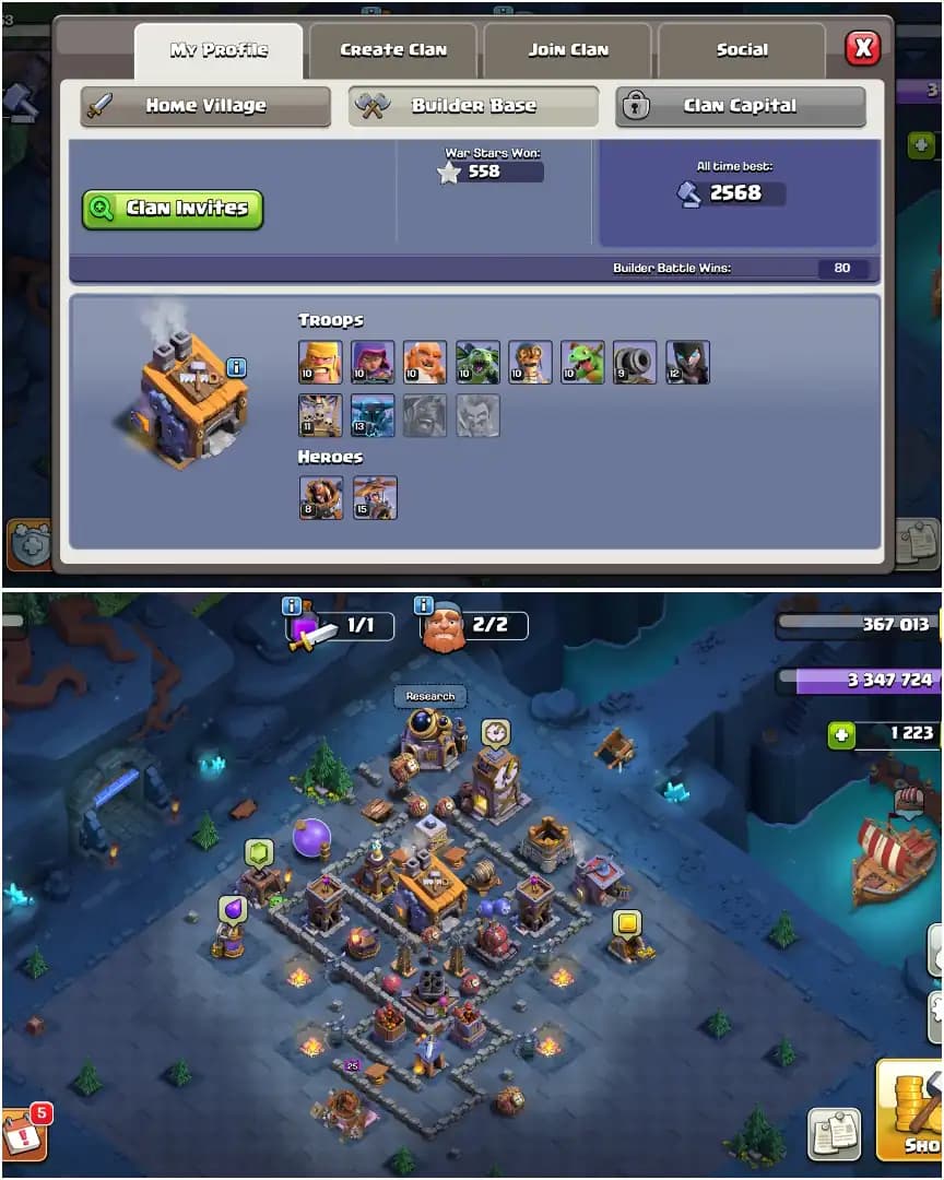 BEST DEAL ➤TH15 NEAR MAX ➤GOLDEN WALL ➤HEROES: 58-63-43-25-15 ➤EPIC: GG+FA ➤558 WS ➤XP-132 ➤PIXEL SCENERY ➤ANDROID & IOS BOTH