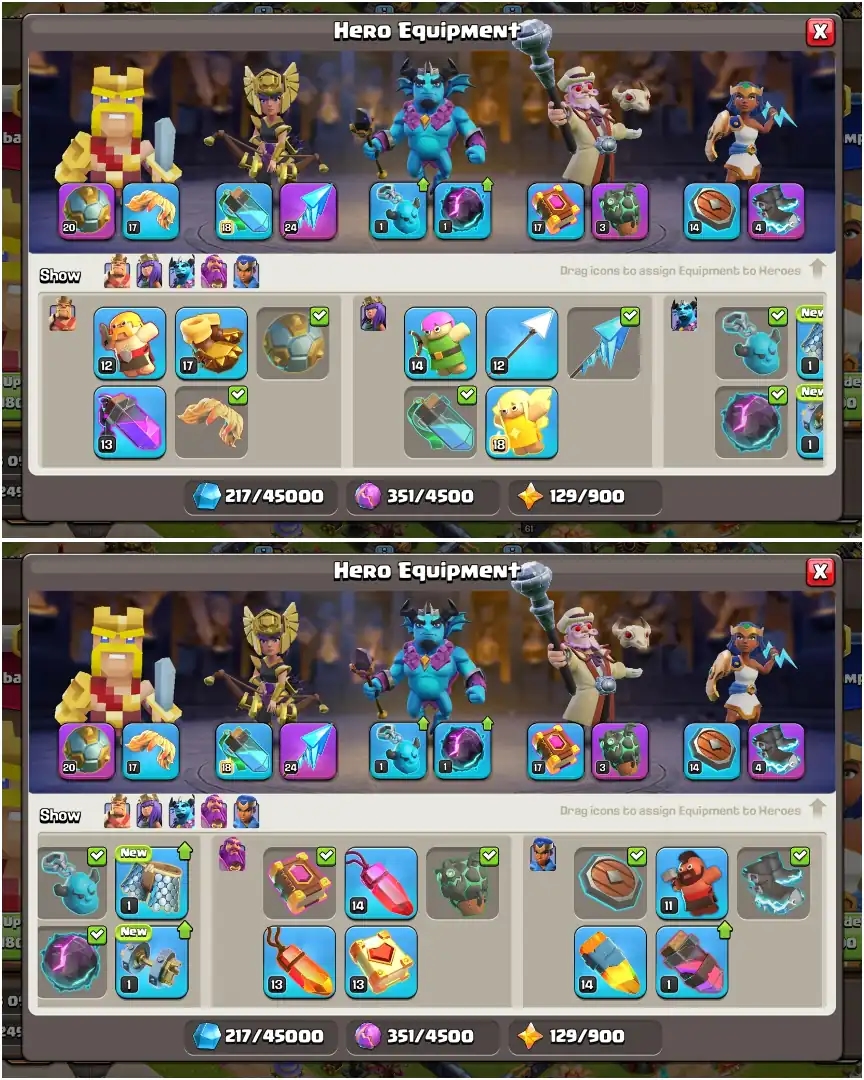 RARE ➤2X PREMIUM SCENERY ➤TH16 NEAR MAX ➤HEROES: 80-88-61-61-27 ➤GOLDEN WALL | 2197 WS ➤EPIC: SB-20|FA-24|LP|RS|EB ➤XP-218 ➤ Full Access - Global