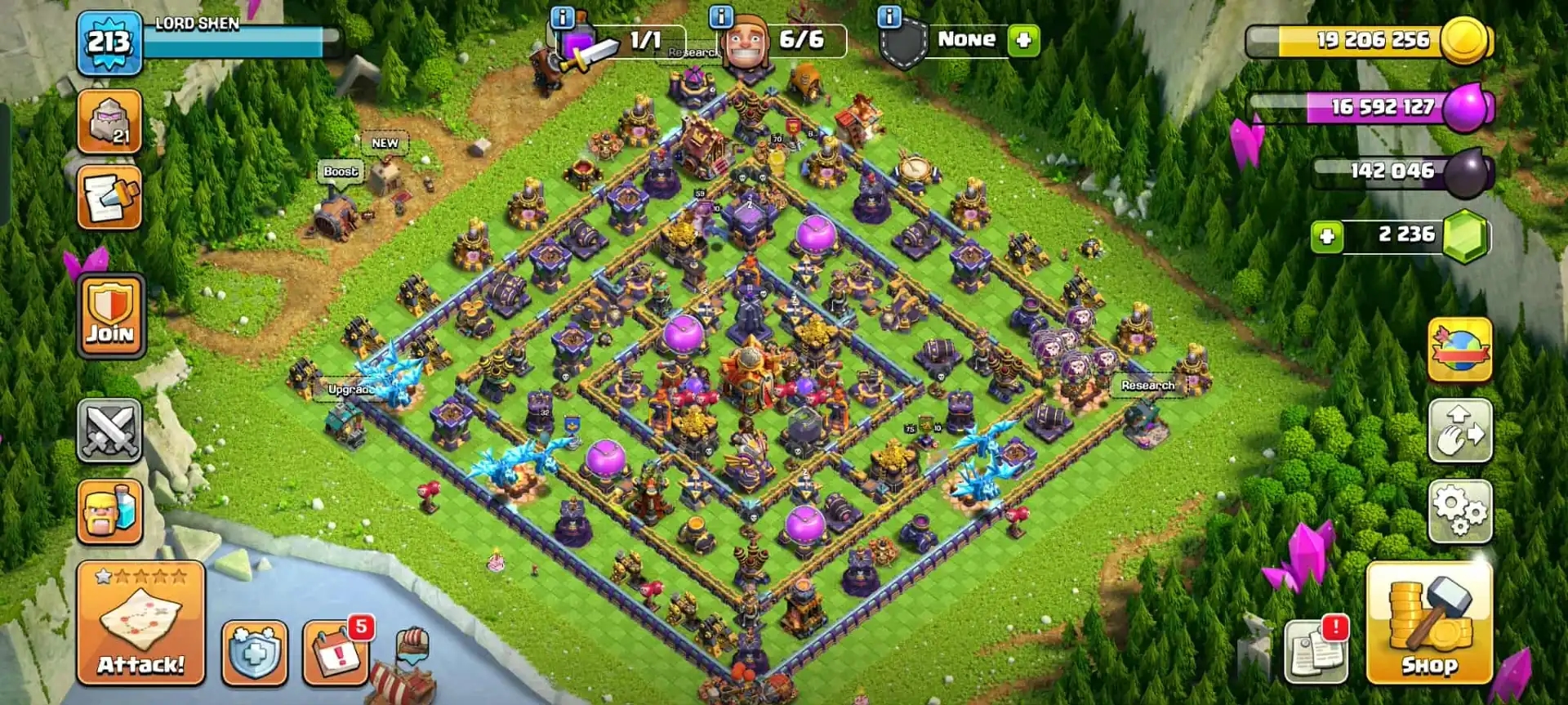 MOST QUALITYFULL TH 16 ✦HIGH DFC✦HERO|70|75|51|60|32✦NC YES✦HIGH EPIC✦ 213 LEVEL✦PURPLE WALL✦ WOW PROFILE - Global