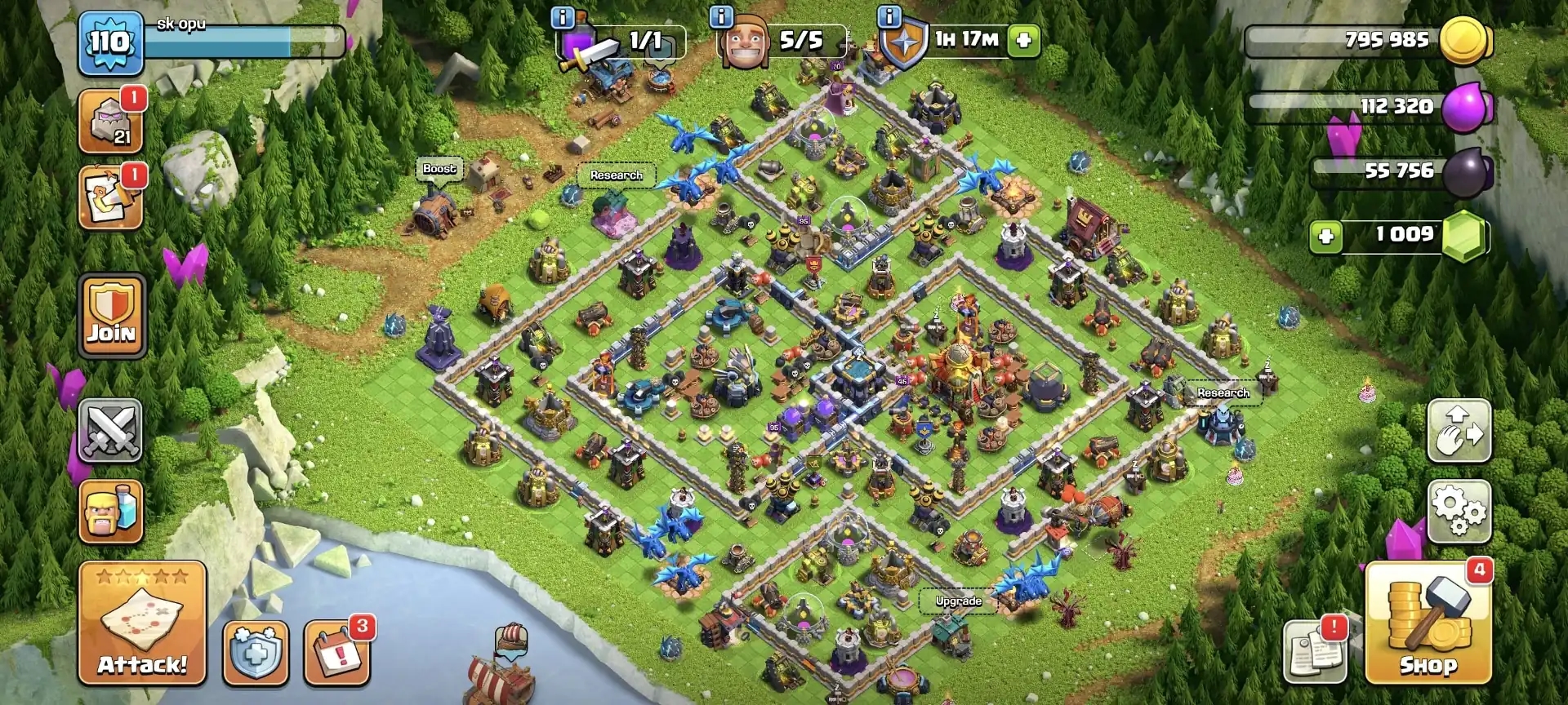 NC FREE ➤TH16 SUPER ACCOUNT ➤236 WS ➤110 WS ➤HEROES: 44-32-27-14-2 ➤FA-17/SB YES ➤SIEGE ➤GOOD TROOPS ➤FULL ACCESS - Global