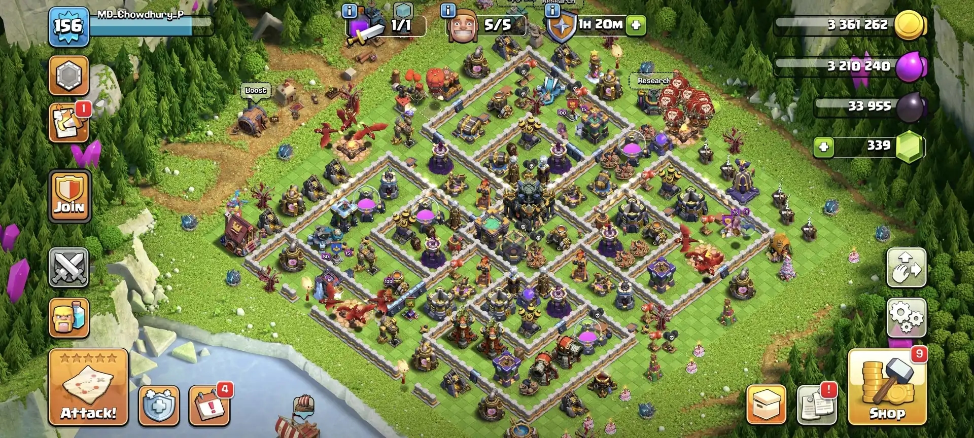 TH17 GREAT DONATION ➤902 WS ➤XP-156 ➤6X PETS ➤HEROES: 56-63-33-32 ➤STRONG DFC ➤GOOD TROOPS ➤EMAIL CHANGE AVAILABLE - Global