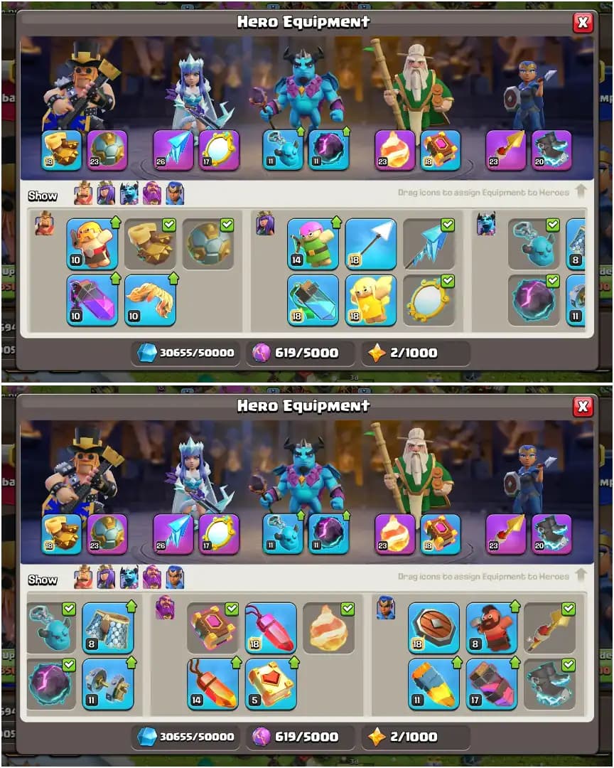TH16 100% MAXED>TH17 NEW | ALL EPIC HIGH | HIGH WALL | HEROES: 96-96-70-45 | B.B MAX | XP-211 | ALL SKIN | OP TROOPS | MAX DFC | FULL ACCESS