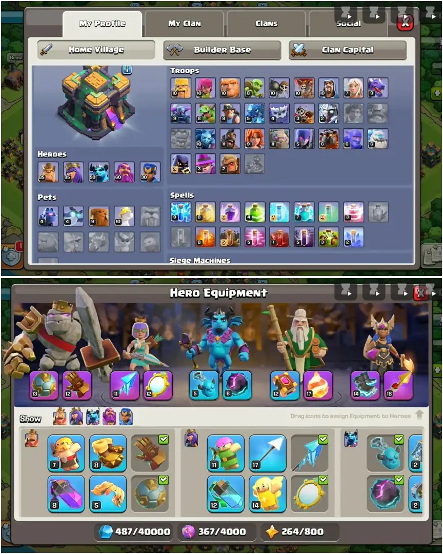 TH14 FULL MAX || NOTHING TO LEFT || 100% MAX || A_TO_Z ALL EPIC AVAILABLE || EVERYTHING MAX OUT || BEST DEAL || FULL ACCESS - Global