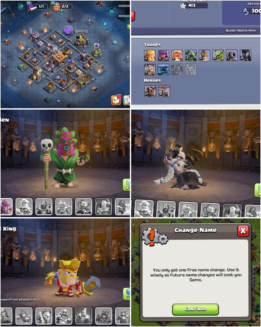 BASE ALMOST MAX | TH16 NEAR MAX | PURPEL WALL | NC FREE | HEROES: 50-50-34-25 | XP-146 | 413 WS | GD TROOPS | FULL ACCESS | BEST DEAL - Global
